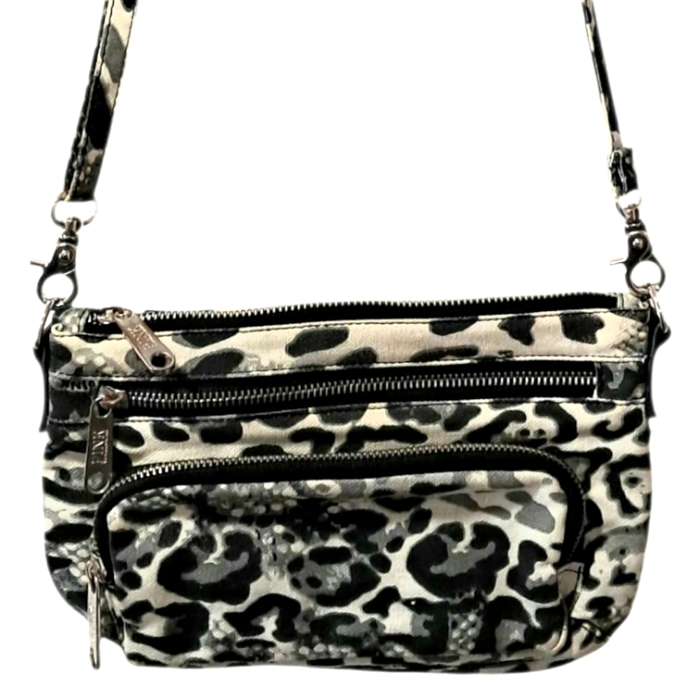 Victoria's Secret Pink Animal Print Crossbody Bag Purse (Leopard Print)
